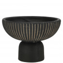 wholesale Decoration: Ceramic bowl Malea on foot, D18cm, H13cm, opening